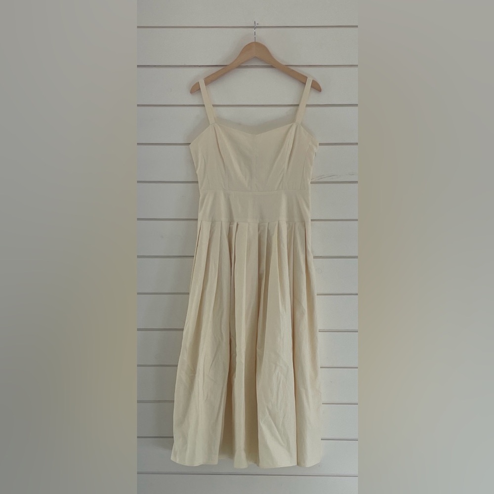 J.Crew Pleated Sweetheart Pleated Dress Size 12